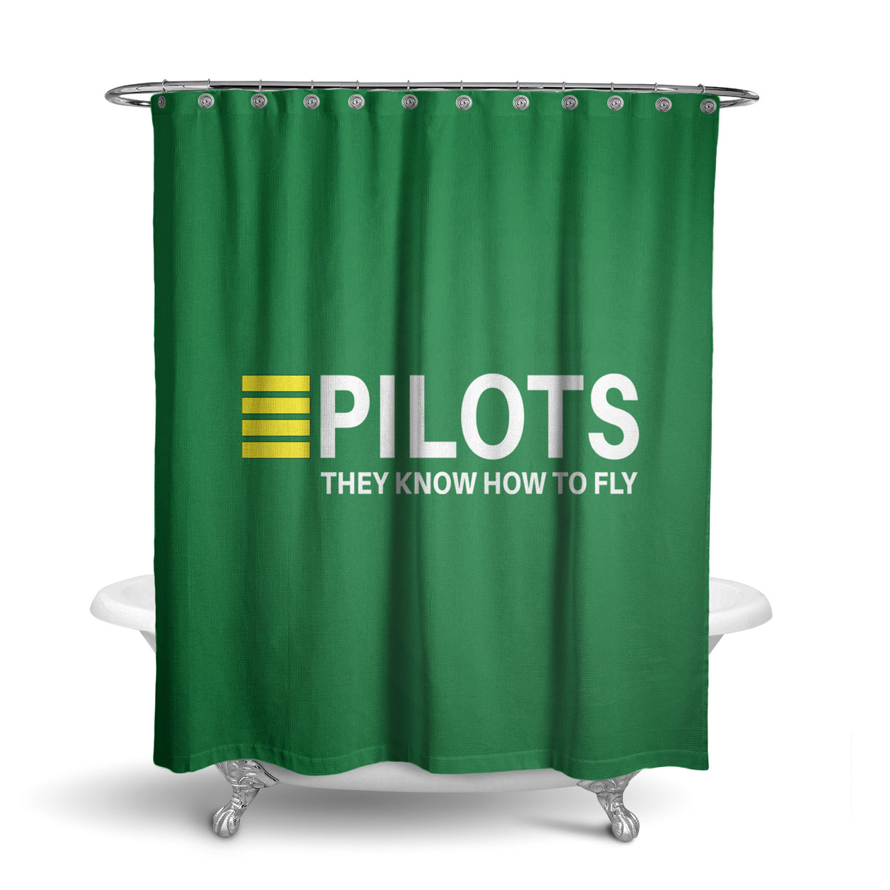 Pilots They Know How To Fly Designed Shower Curtains