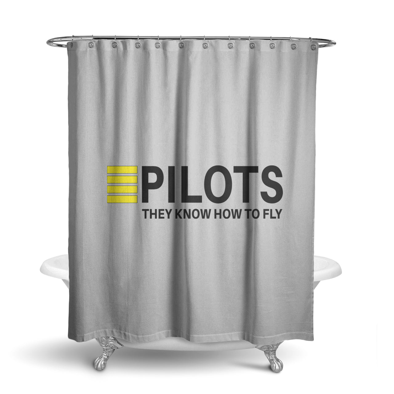 Pilots They Know How To Fly Designed Shower Curtains