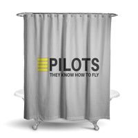 Thumbnail for Pilots They Know How To Fly Designed Shower Curtains