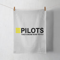 Thumbnail for Pilots They Know How To Fly Designed Towels