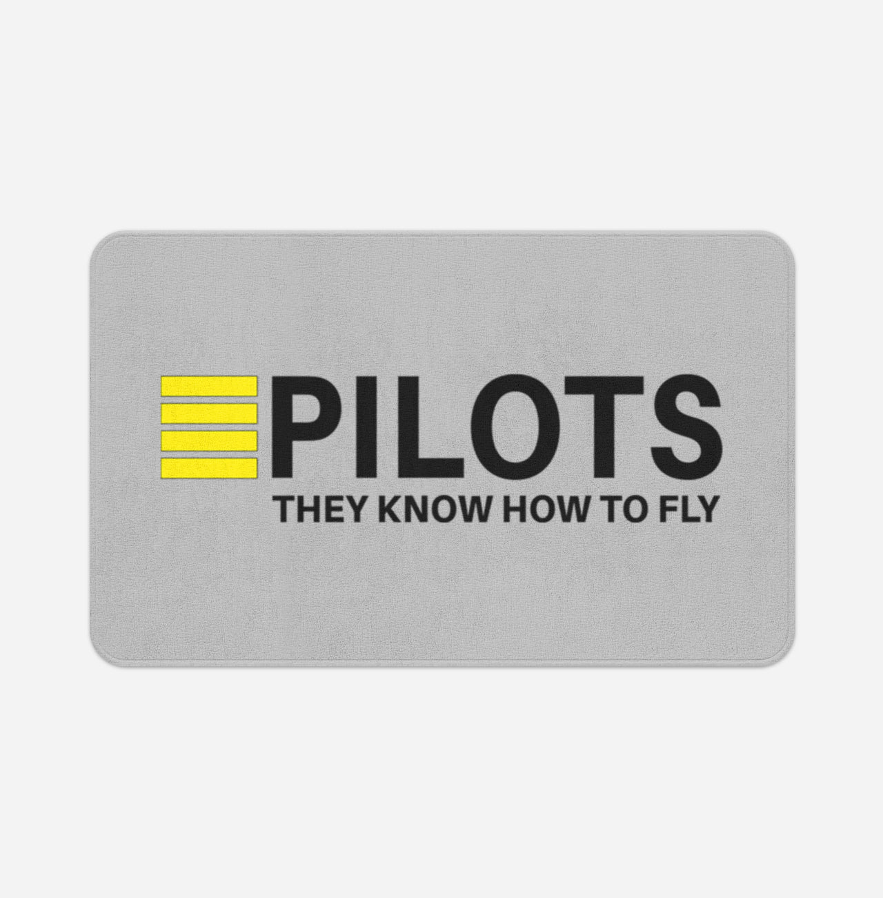 Pilots They Know How To Fly Designed Bath Mats