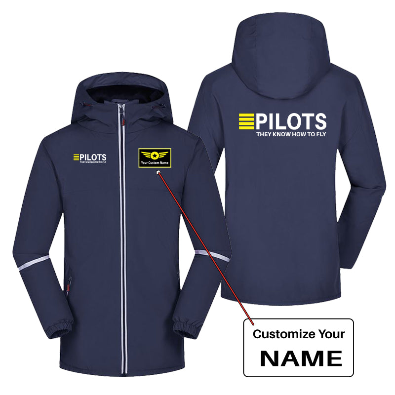 Pilots They Know How To Fly Designed Rain Coats & Jackets