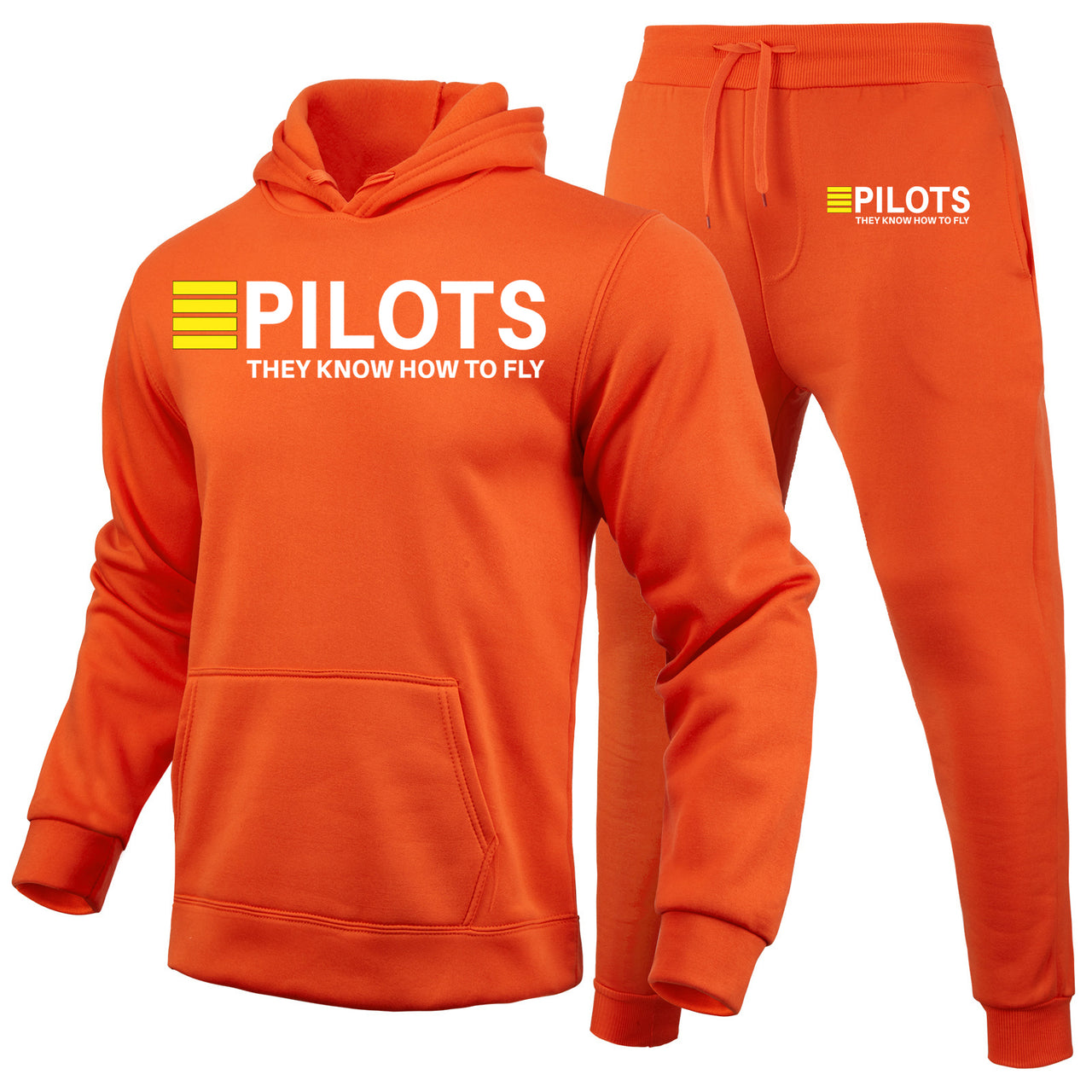 Pilots They Know How To Fly Designed Hoodies & Sweatpants Set