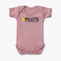 Thumbnail for Pilots They Know How To Fly Designed Baby Bodysuits