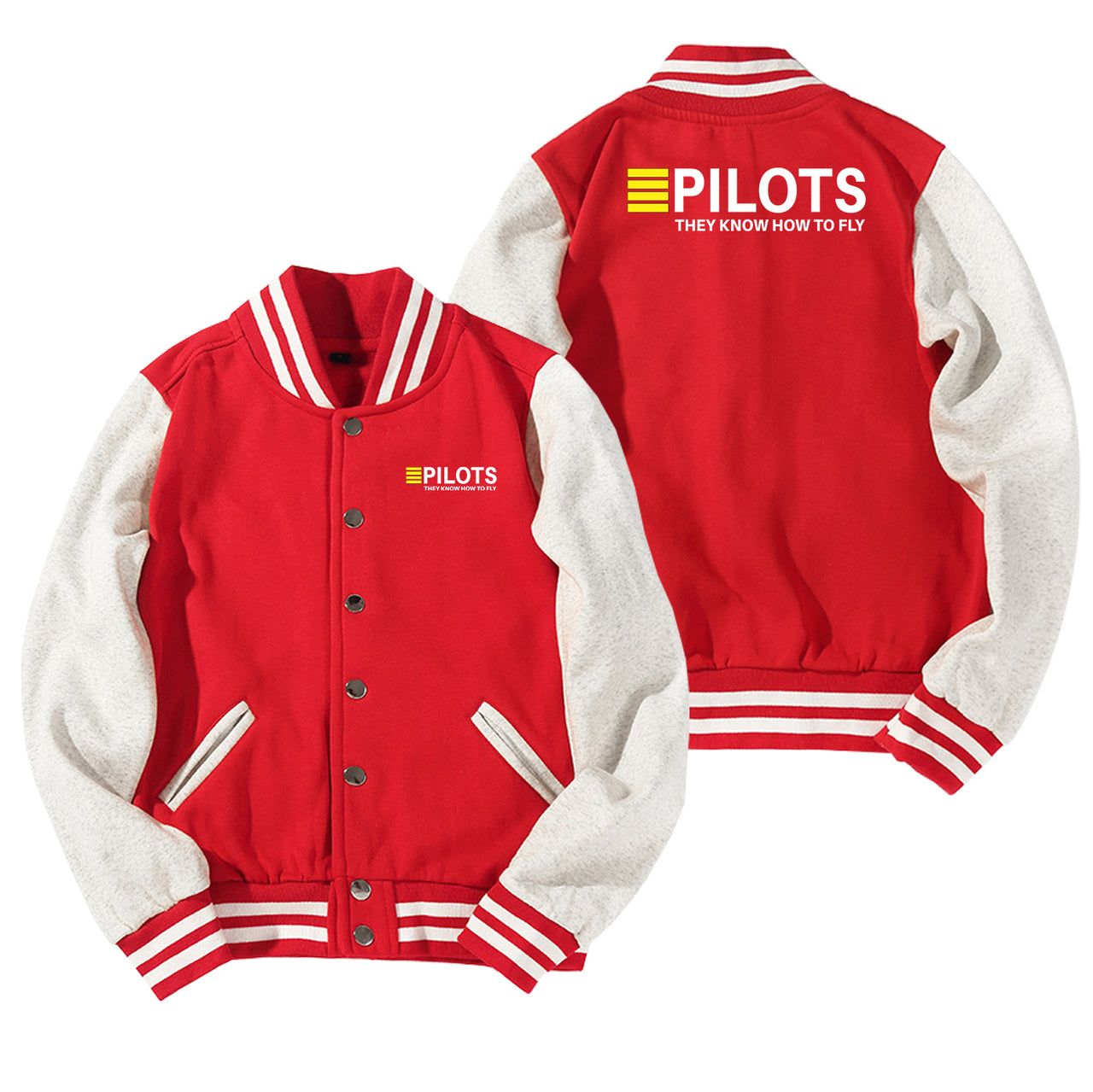 Pilots They Know How To Fly Designed Baseball Style Jackets