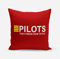 Thumbnail for Pilots They Know How To Fly Designed Pillows