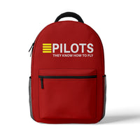 Thumbnail for Pilots They Know How To Fly Designed 3D Backpacks