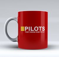 Thumbnail for Pilots They Know How To Fly Designed Mugs