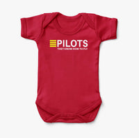 Thumbnail for Pilots They Know How To Fly Designed Baby Bodysuits