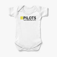 Thumbnail for Pilots They Know How To Fly Designed Baby Bodysuits