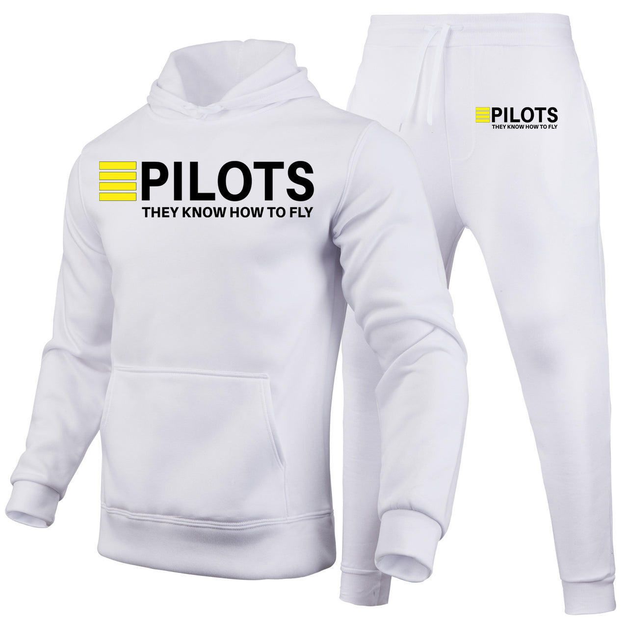 Pilots They Know How To Fly Designed Hoodies & Sweatpants Set