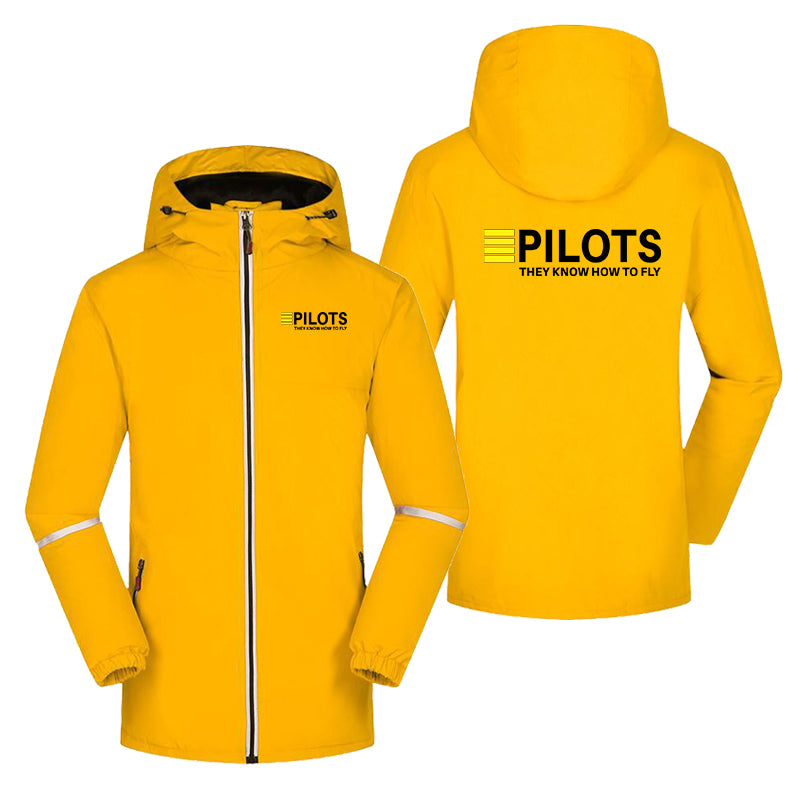 Pilots They Know How To Fly Designed Rain Coats & Jackets