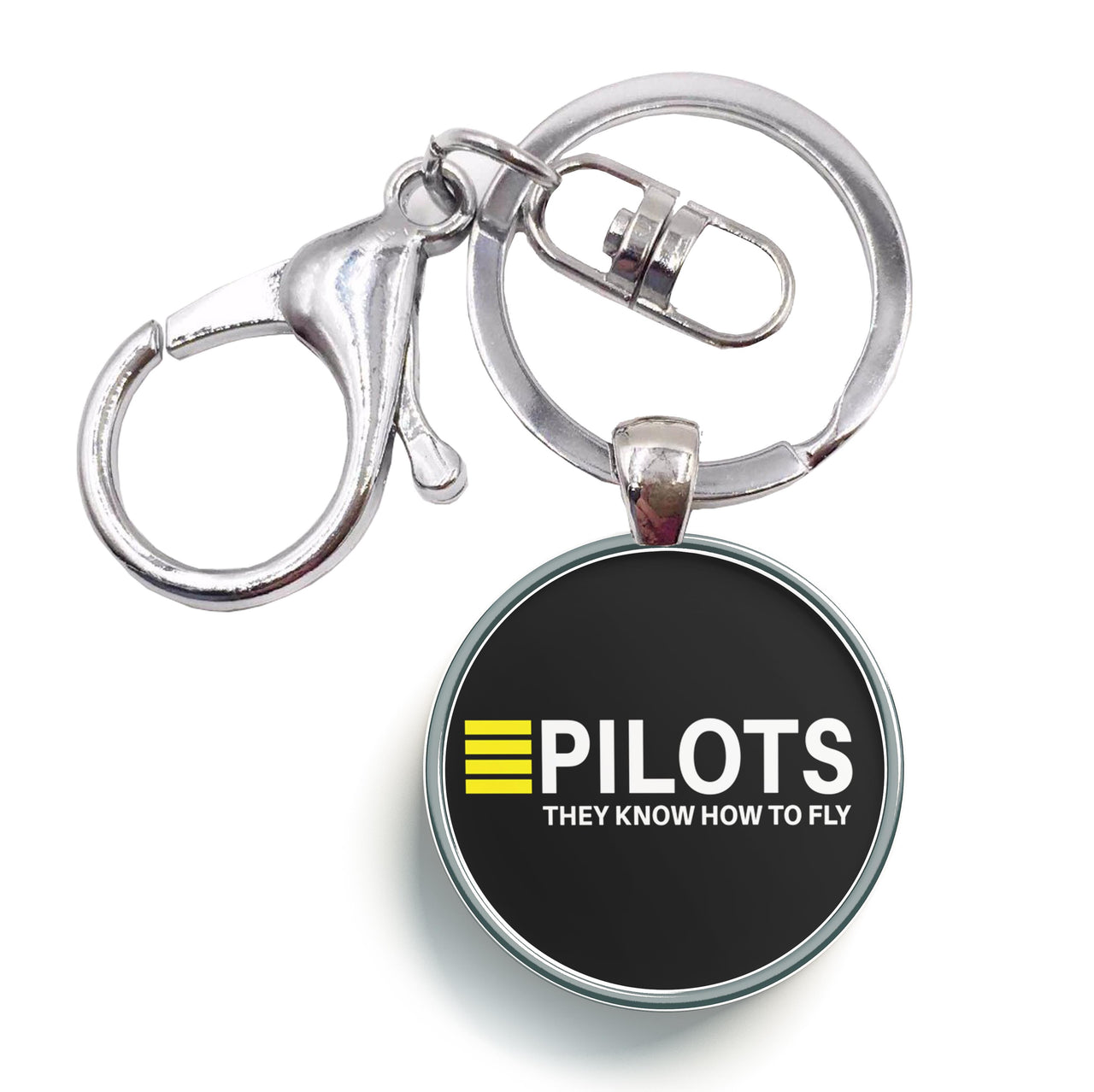 Pilots They Know How To Fly Designed Circle Key Chains