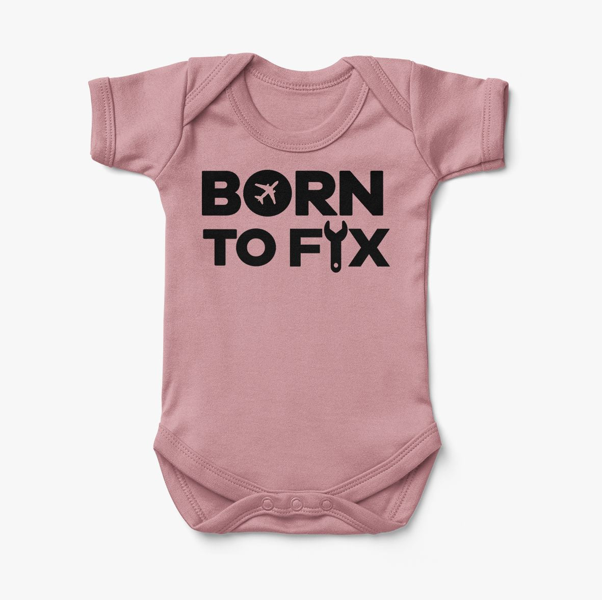 Born To Fix Airplanes Designed Baby Bodysuits