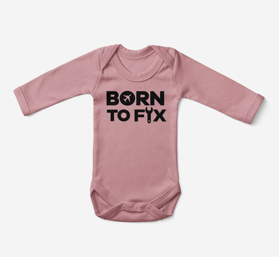 Born To Fix Airplanes Designed Baby Bodysuits