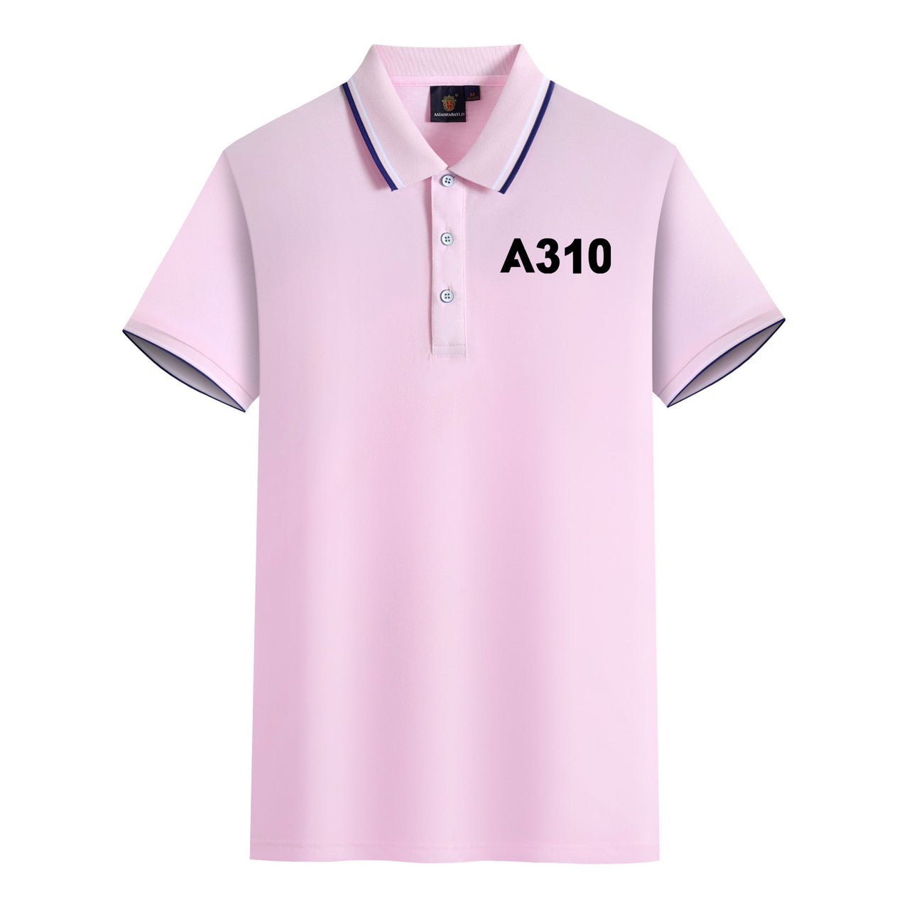 A310 Flat Text Designed Stylish Polo T-Shirts