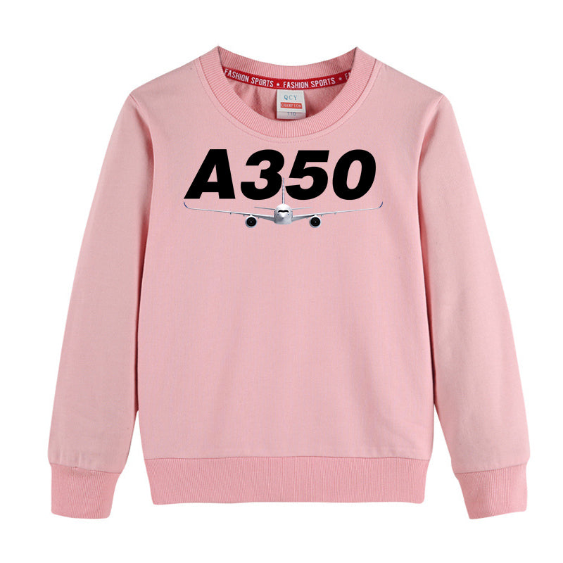 Super Airbus A350 Designed "CHILDREN" Sweatshirts