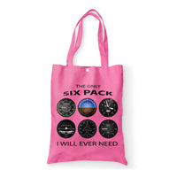 Thumbnail for The Only Six Pack I Will Ever Need Designed Tote Bags