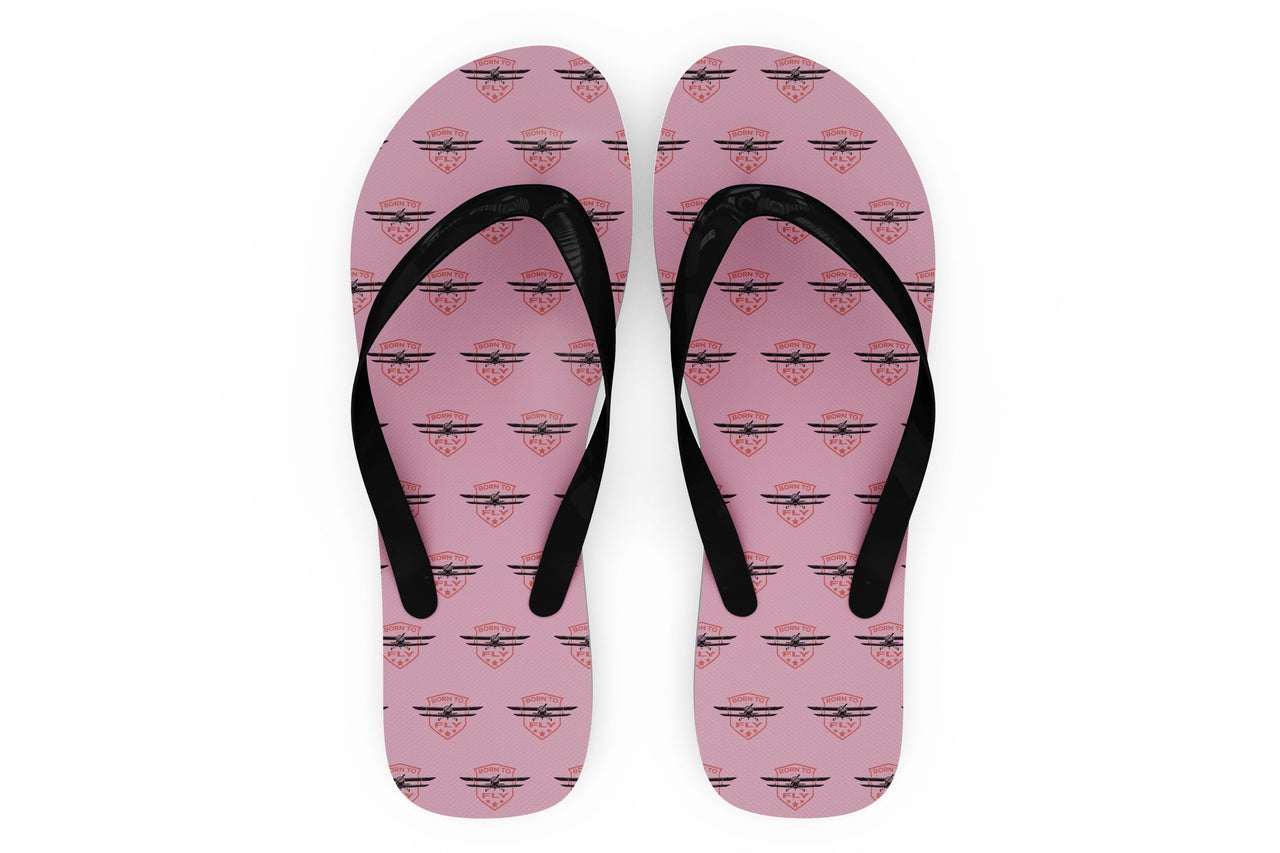 Super Born To Fly Designed Slippers (Flip Flops)