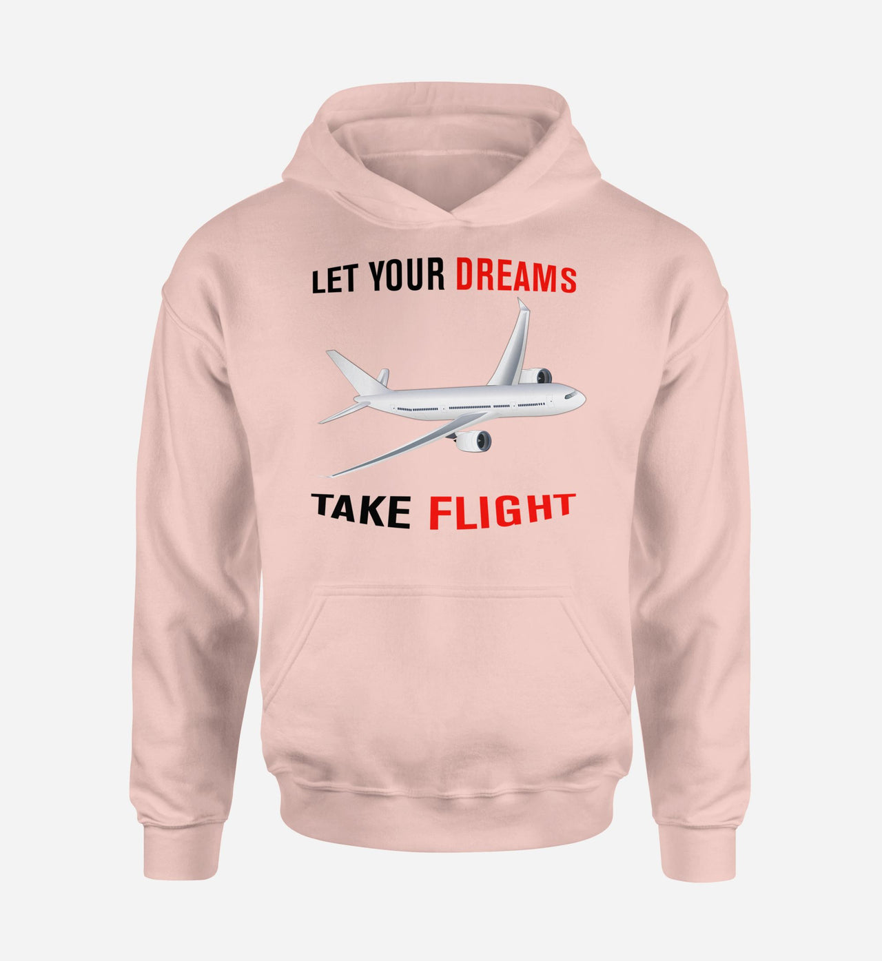 Let Your Dreams Take Flight Designed Hoodies