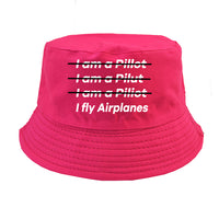 Thumbnail for I Fly Airplanes Designed Summer & Stylish Hats