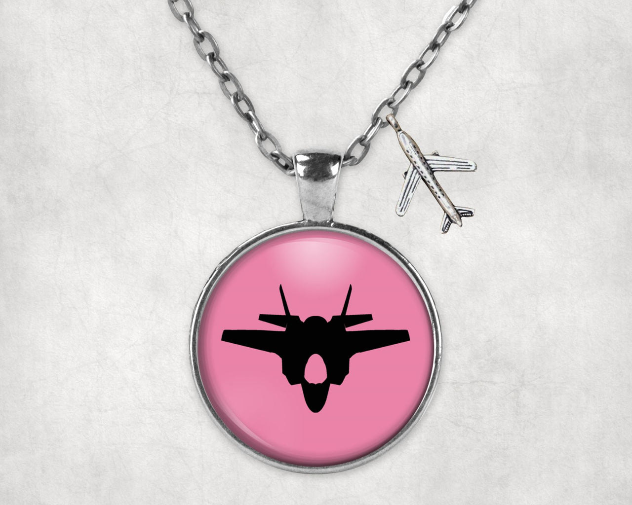 Fighter Jet 35 Silhouette Designed Necklaces