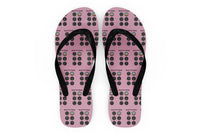 Thumbnail for Pilot's 6 Pack Designed Slippers (Flip Flops)