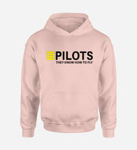 Thumbnail for Pilots They Know How To Fly Designed Hoodies