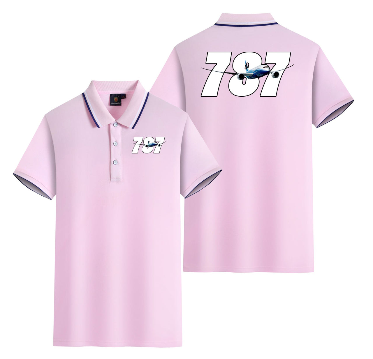 Super Boeing 787 Designed Stylish Polo T-Shirts (Double-Side)