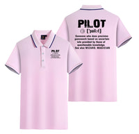 Thumbnail for Pilot [Noun] Designed Stylish Polo T-Shirts (Double-Side)