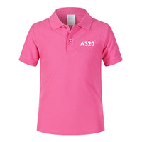 Thumbnail for A320 Flat Text Designed Children Polo T-Shirts