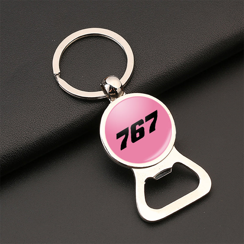 767 Flat Text Designed Bottle Opener Key Chains