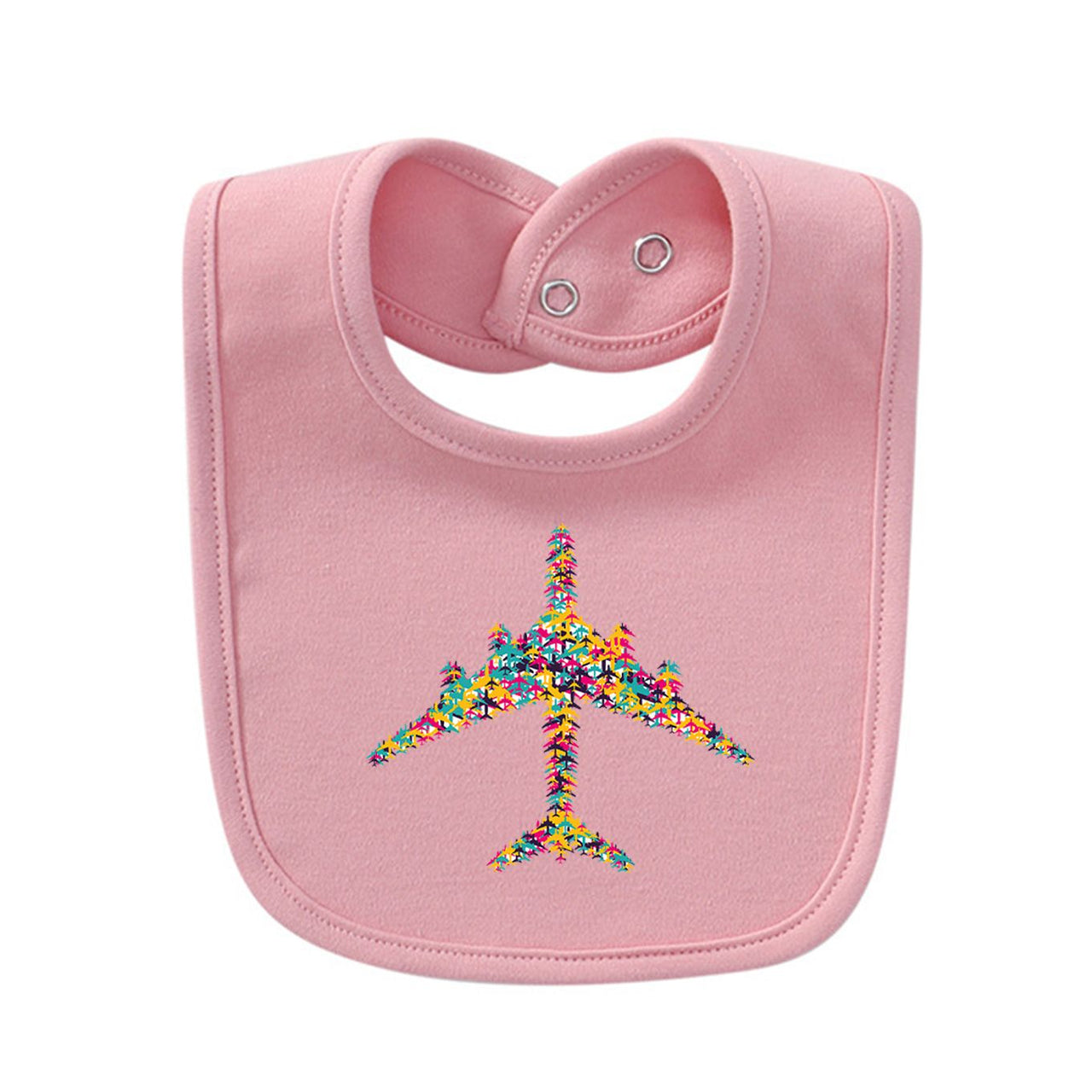 Colourful Airplane Designed Baby Saliva & Feeding Towels