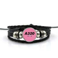 Thumbnail for Super Airbus A320 Designed Leather Bracelets