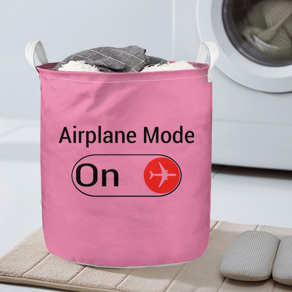 Airplane Mode On Designed Laundry Baskets
