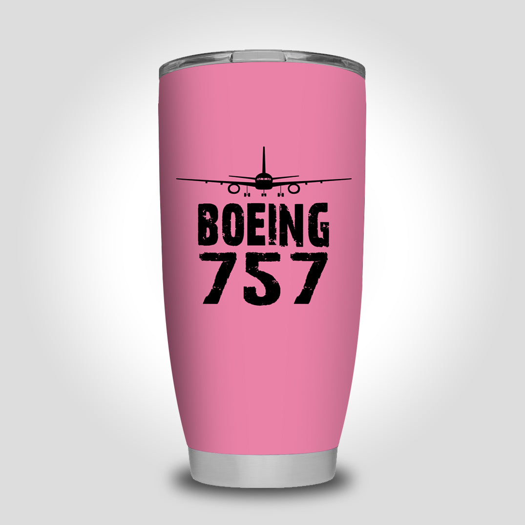 Boeing 757 & Plane Designed Tumbler Travel Mugs