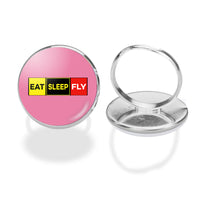 Thumbnail for Eat Sleep Fly (Colourful) Designed Rings