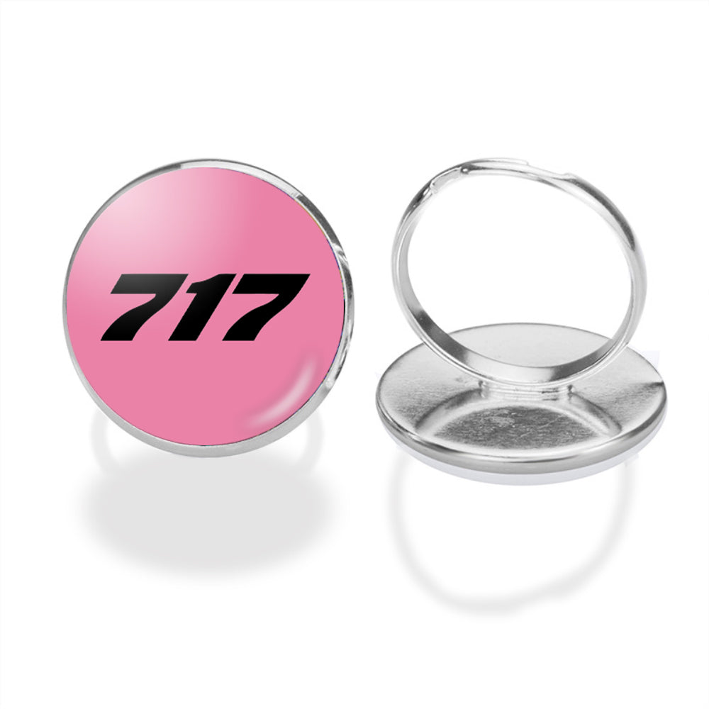 717 Flat Text Designed Rings