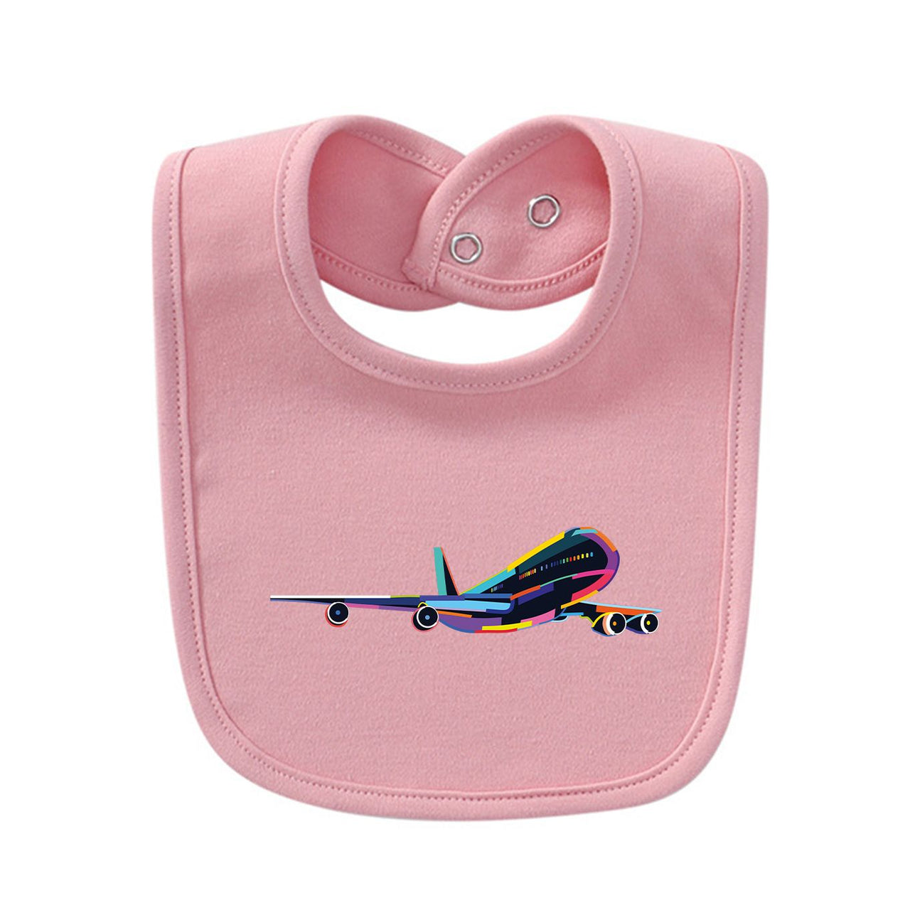 Multicolor Airplane Designed Baby Saliva & Feeding Towels