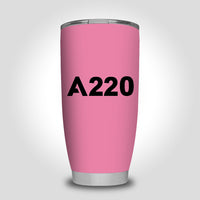 Thumbnail for A220 Flat Text Designed Tumbler Travel Mugs