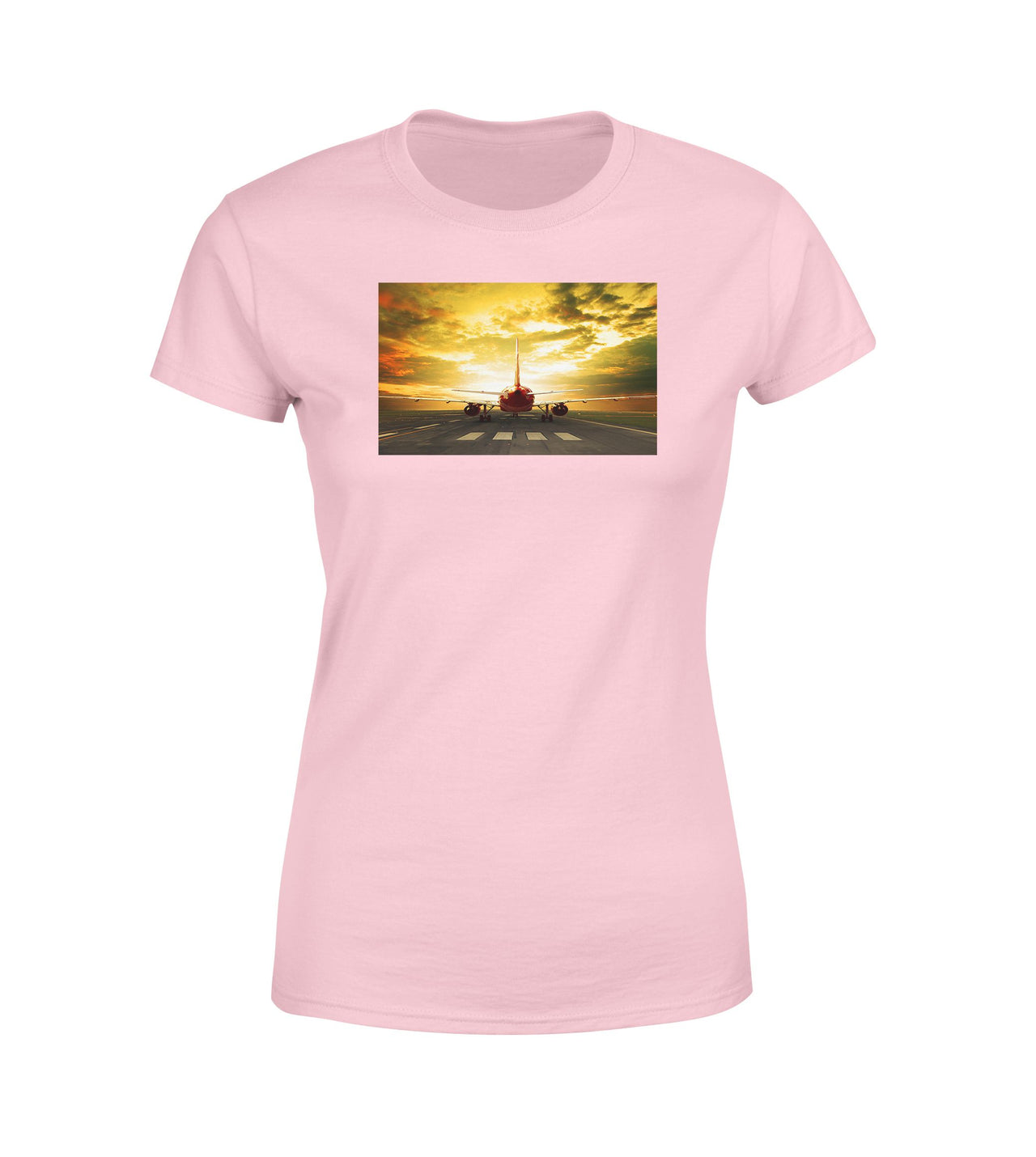 Ready for Departure Passanger Jet Designed Women T-Shirts