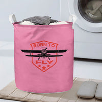 Thumbnail for Super Born To Fly Designed Laundry Baskets