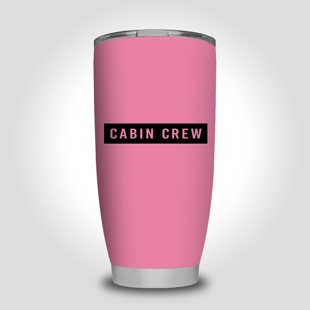 Cabin Crew Text Designed Tumbler Travel Mugs