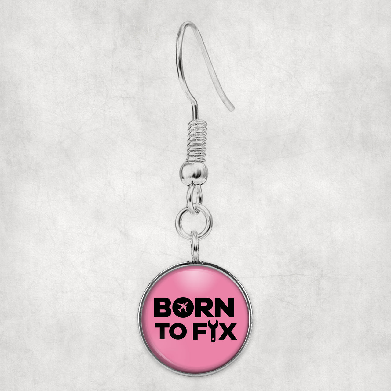 Born To Fix Airplanes Designed Earrings