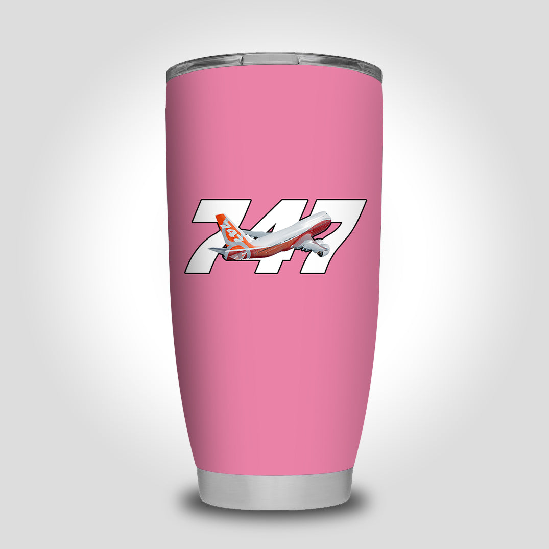 Super Boeing 747 Intercontinental Designed Tumbler Travel Mugs