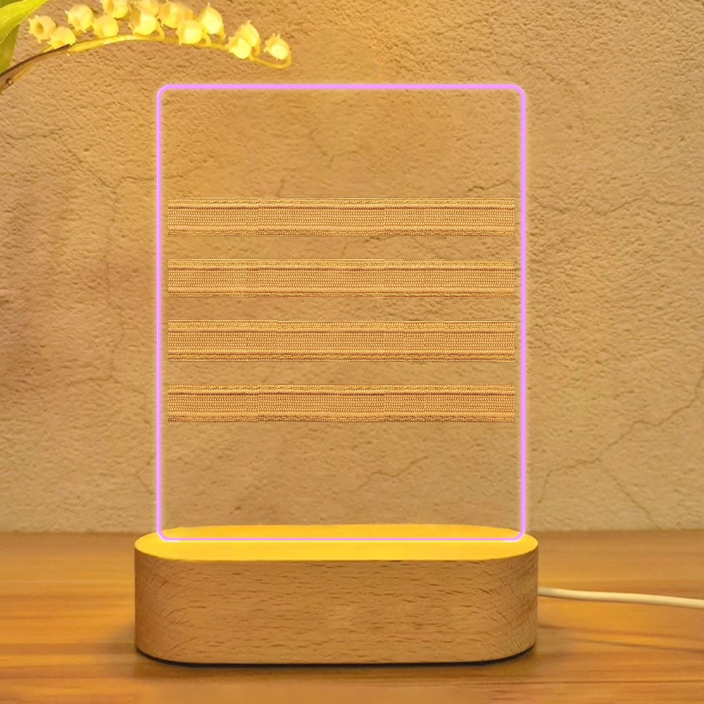 Pilot Epaulette 4 Lines Designed Night Lamp