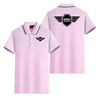 Thumbnail for Born To Fly & Badge Designed Stylish Polo T-Shirts (Double-Side)