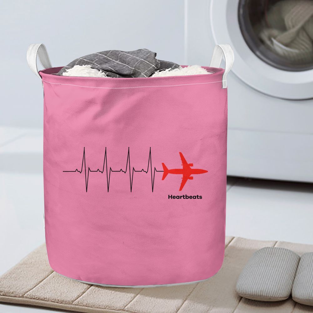 Aviation Heartbeats Designed Laundry Baskets