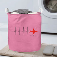 Thumbnail for Aviation Heartbeats Designed Laundry Baskets