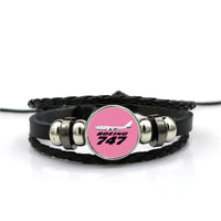 Thumbnail for The Boeing 747 Designed Leather Bracelets